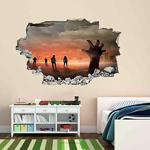 Zombie Hand Walking Dead Apokalypse Wandtattoo Wandtattoo Kinderzimmer von LIUWW