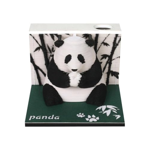 3D Papierkalender 2025 Wochenkalender Panda 3D Notizblock Notizblöcke 3D Memo Geburtstag Block Notizen Weihnachten klebrige Geschenke von LIUZHIPENG