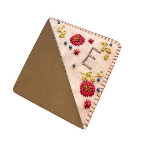 LIXSAZSE Niedliche Blumen Buchstaben Stick Lesezeichen. Vielseitigkeit der in den meisten Büchern erhältlichen, personalisierten handgestickten Eck Lesezeichen aus Filz, Herbst E LIXSAZSE Niedliche Blumen Buchstaben Stick Lesezeichen. Vielseitigkeit der in den meisten Büchern erhältlichen, personalisierten handgestickten Eck Lesezeichen aus Filz, Herbst E von LIXSAZSE