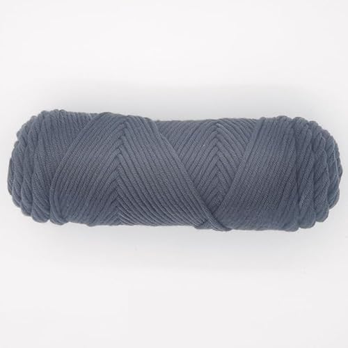 LIYIANWAN tianwandong 1 Stück 100 g Handstrick-Baumwollgarn, weiches Häkeln, Acrylfäden, Garne for Stricken von Pullovern, Schals, Decken(14 Dark Gray) von LIYIANWAN