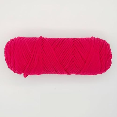 LIYIANWAN tianwandong 1 Stück 100 g Handstrick-Baumwollgarn, weiches Häkeln, Acrylfäden, Garne for Stricken von Pullovern, Schals, Decken(17 Rose red) von LIYIANWAN