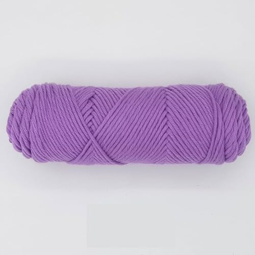 LIYIANWAN tianwandong 1 Stück 100 g Handstrick-Baumwollgarn, weiches Häkeln, Acrylfäden, Garne for Stricken von Pullovern, Schals, Decken(34 Purple) von LIYIANWAN