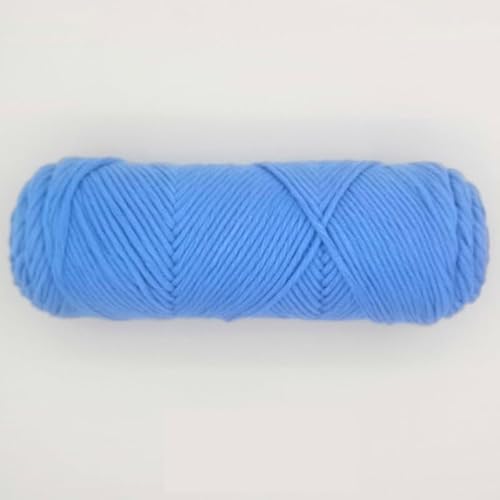 LIYIANWAN tianwandong 1 Stück 100 g Handstrick-Baumwollgarn, weiches Häkeln, Acrylfäden, Garne for Stricken von Pullovern, Schals, Decken(7 Sky Blue) von LIYIANWAN