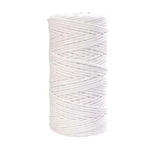 LIYIANWAN tianwandong 150 g hohles Baumwollgarn, mittelgrob, handgewebt zur Herstellung von Rucksäcken, Pullovern, Schals, Baumwollschuhen, altem Baumwollgarn(01 White) von LIYIANWAN