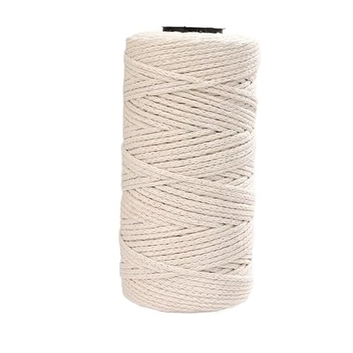 LIYIANWAN tianwandong 150 g hohles Baumwollgarn, mittelgrob, handgewebt zur Herstellung von Rucksäcken, Pullovern, Schals, Baumwollschuhen, altem Baumwollgarn(02 Milk White) von LIYIANWAN