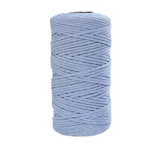 LIYIANWAN tianwandong 150 g hohles Baumwollgarn, mittelgrob, handgewebt zur Herstellung von Rucksäcken, Pullovern, Schals, Baumwollschuhen, altem Baumwollgarn(10 Sky Blue) von LIYIANWAN