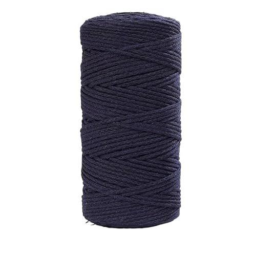 LIYIANWAN tianwandong 150 g hohles Baumwollgarn, mittelgrob, handgewebt zur Herstellung von Rucksäcken, Pullovern, Schals, Baumwollschuhen, altem Baumwollgarn(14 Tibetan Blue) von LIYIANWAN