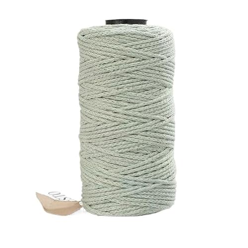 LIYIANWAN tianwandong 150 g hohles Baumwollgarn, mittelgrob, handgewebt zur Herstellung von Rucksäcken, Pullovern, Schals, Baumwollschuhen, altem Baumwollgarn(19 Sprout Green) von LIYIANWAN