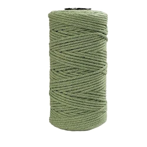 LIYIANWAN tianwandong 150 g hohles Baumwollgarn, mittelgrob, handgewebt zur Herstellung von Rucksäcken, Pullovern, Schals, Baumwollschuhen, altem Baumwollgarn(20 Matcha Green) von LIYIANWAN