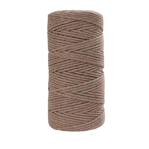 LIYIANWAN tianwandong 150 g hohles Baumwollgarn, mittelgrob, handgewebt zur Herstellung von Rucksäcken, Pullovern, Schals, Baumwollschuhen, altem Baumwollgarn(27 deep Khaki) von LIYIANWAN