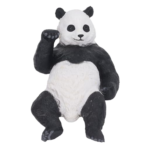 LIYJTK Panda Figure Lying Style Bright Colors PVC Figurine for Table Shelf Decoration Cub on His Back Decorative Black and White von LIYJTK