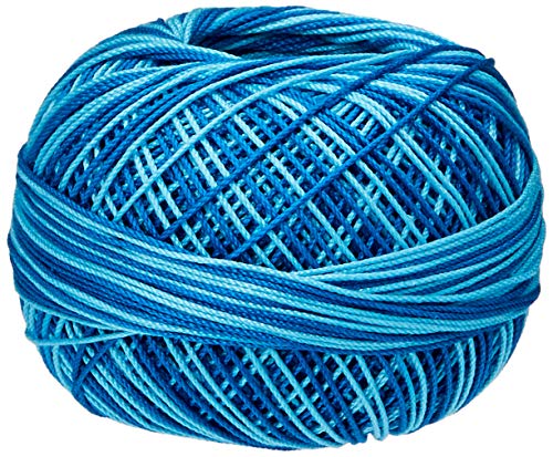 LIZBETH Cordonnet Cotton Größe 10-Turquoise Twist von LIZBETH