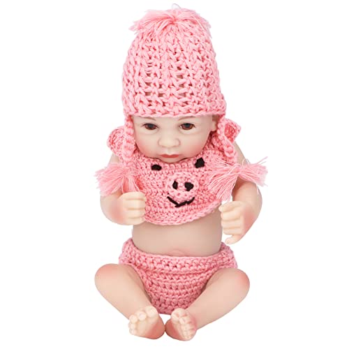 LIZEALUCKY 10 Zoll handgemachte realistische Puppen, Flexible Gliedmaßen, gestrickte Kleidung, Neugeborenes Puppenspielzeug, weiche Stoffkörperpuppen für Jungen und Mädchen von LIZEALUCKY