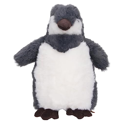 LIZEALUCKY Simulation Pinguin-Puppe, Pinguin-Plüsch, niedliches, weiches, Flauschiges Stofftier-Plüsch-Puppenspielzeug, 25 cm großes Ozeanarium, Polarwelt-Souvenir-Modellpuppe für und (Grey) von LIZEALUCKY