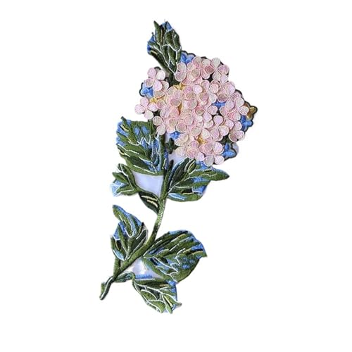 Bügelflicken 1 Stück bestickte 3D-Blumen for Aufnähen, Hortensien, Spitze, Bandkante, DIY Garnituren, Aufnäher, Applikation for Handwerk, Hochzeit, Braut(Big 1pcs) von LIZHAYG