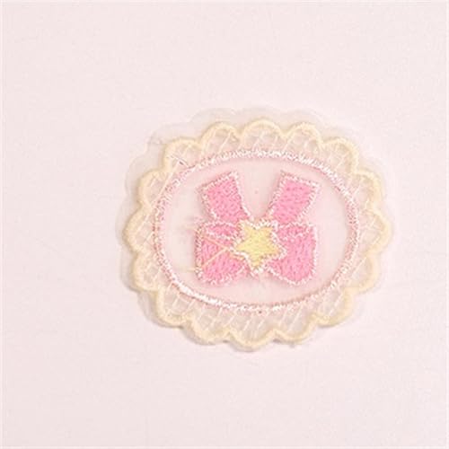 Bügelflicken 10PCS Nette Mini Hohl Mesh Liebe Blume Patches Spitze Stoff Stickerei Kopfbedeckungen DIY Kleidung Nähen Liefert Aufkleber(LA-6-235-7) von LIZHAYG