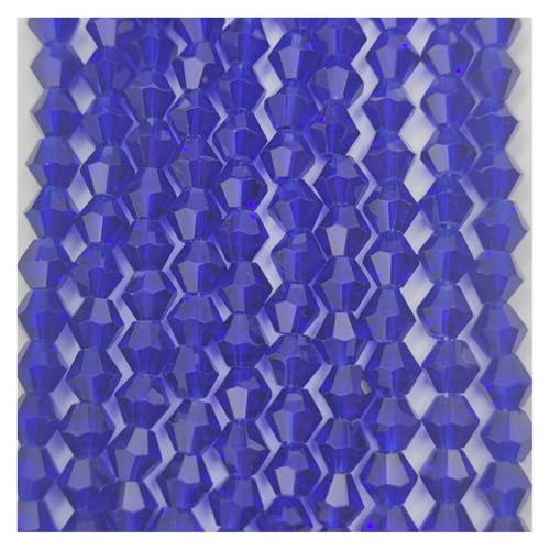 Doppelkegel Perlen 3 4 6 mm facettierte Doppelkegel-Glasperlen, Kristallperlen zur Schmuckherstellung, DIY-Armband-Halskettenzubehör glasperlen(JZ019,4mm(90pcs)) von LIZHAYG