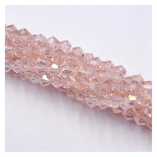 Doppelkegel Perlen 4MM 100PCS Doppelkegel Kristall Perlen Transparent Grün Farbe Beschichtung Schmuck Machen DIY glasperlen(028AB) von LIZHAYG