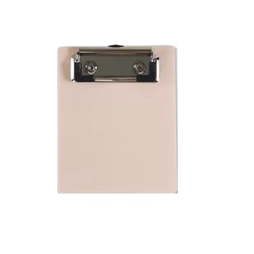 Klemmbrett 3 Stück Mini-Zwischenablage A7-Schreibblock PP-Kunststoff-Klemmbrett A7-Papierbrett mit Clip(Apricot Pink) von LIZHAYG