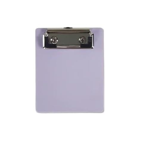 Klemmbrett 3 Stück Mini-Zwischenablage A7-Schreibblock PP-Kunststoff-Klemmbrett A7-Papierbrett mit Clip(Light Purple) von LIZHAYG