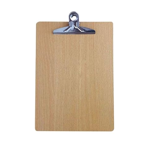 Klemmbrett A4 A5 Holz Klemmbrett Ordner Papier Ticket Rechnungen Dokument Datei Clip Büro Schreibtafel Klemmhalter Briefpapier(A4 (31.5x22.5cm)) von LIZHAYG