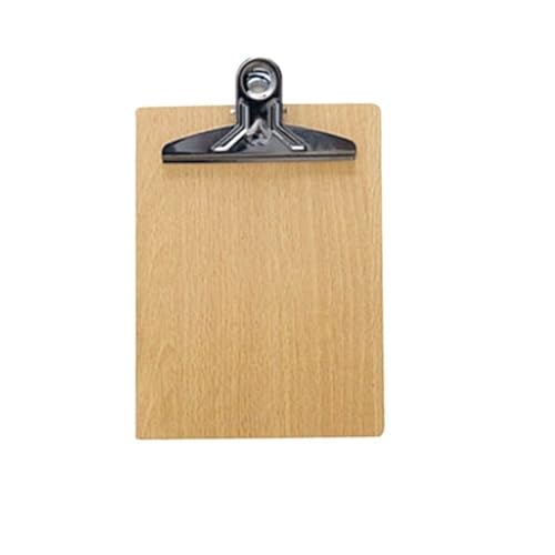 Klemmbrett A4 A5 Holz Klemmbrett Ordner Papier Ticket Rechnungen Dokument Datei Clip Büro Schreibtafel Klemmhalter Briefpapier(A5 (21.5x14.5cm)) von LIZHAYG