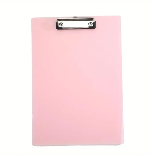 Klemmbrett A5 Zwischenablage-Ordner, Schreibblock-Halter, Memo-Klemmbrett, Datei-Clip, Schreibklemmen, niedliches Briefpapier, Bürobedarf(Transparent Pink) von LIZHAYG