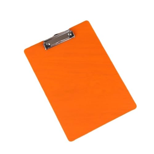 Klemmbrett Mit Low-Profile-Gold-Clip, A4-Schreibtafel, Schreibtafel, Schreibblattblock, A4-Papier-Organizer, Dokumentenordner, durchscheinend(Orange) von LIZHAYG