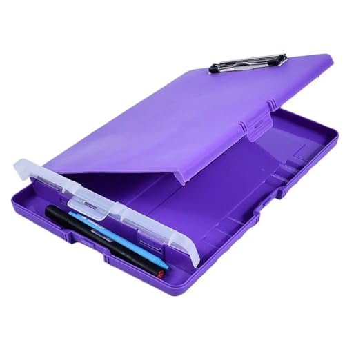 Klemmbrett Pad Bürobedarf, Testpapier, Datei-Organizer, Dokumentdatei, Ordner, Zwischenablage, Aktenbox, Aufbewahrung, Zwischenablage, Schreib-Zwischenablage(Purple) von LIZHAYG