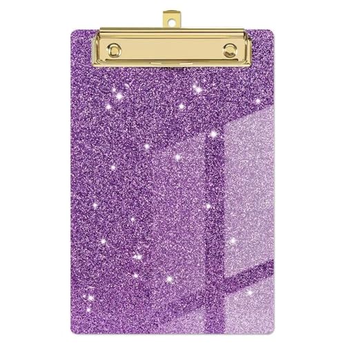 Klemmbrett Schreiben Zwischenablage Glitter Glänzend Schreiben Trägerplatte Ordner Bord Dokumente Organizer Memo Clip Bord Clips Tabla Portapapeles(PURPLE) von LIZHAYG