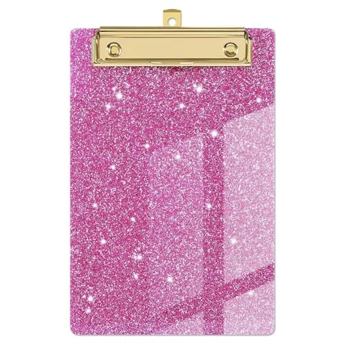 Klemmbrett Schreiben Zwischenablage Glitter Glänzend Schreiben Trägerplatte Ordner Bord Dokumente Organizer Memo Clip Bord Clips Tabla Portapapeles(Pink) von LIZHAYG