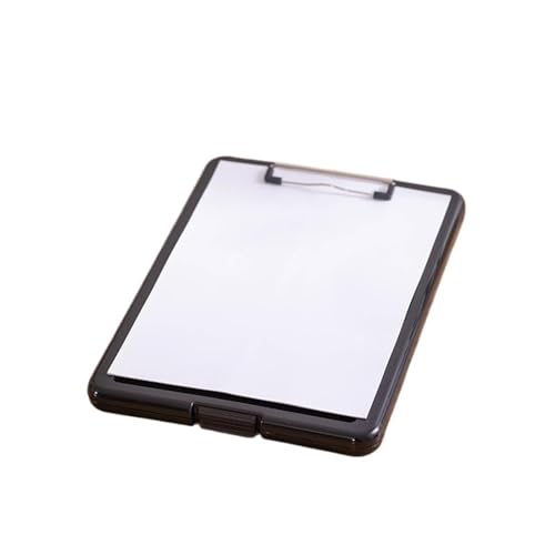 Klemmbrett Stiftschlitz, Schreibtafel, Clip-Aktenbox, Aktenaufbewahrung, Klemmbrett, A4-Papierhalter, Büro, A4-Schreibblock, Klemmbrett, A4-Bürotafel(Black) von LIZHAYG