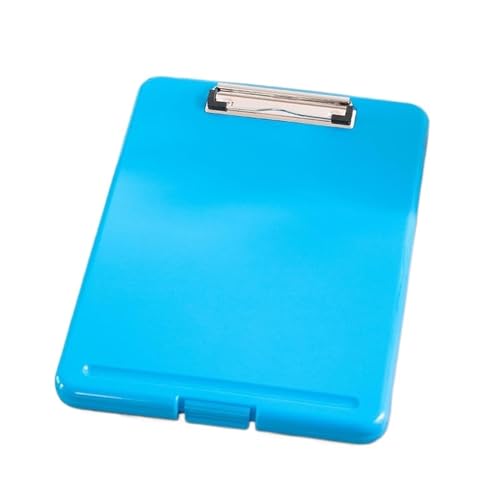 Klemmbrett Stiftschlitz, Schreibtafel, Clip-Aktenbox, Aktenaufbewahrung, Klemmbrett, A4-Papierhalter, Büro, A4-Schreibblock, Klemmbrett, A4-Bürotafel(Blue) von LIZHAYG