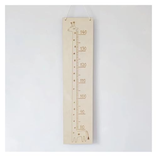 LIZHAYG Messlatte Kinder Kinder Messlatte Holz Wand Meter Kind Wachstumsmesser Hängelineal Kinderzimmer Dekorationen Cartoon Giraffe Foto Requisiten messlatte Kinder Holz(A) von LIZHAYG