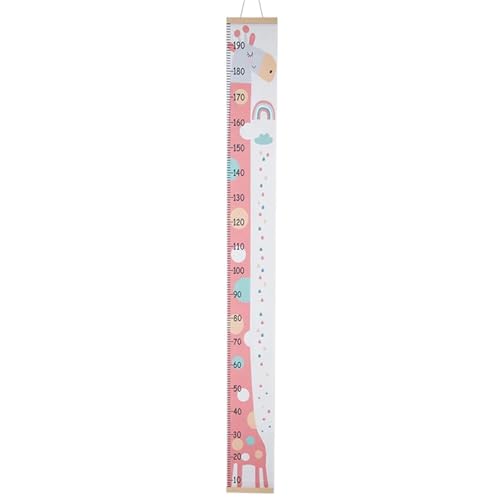 LIZHAYG Messlatte Kinder Kinder Wachstum Größentabelle Messlatte Kind Kinder Höhenlineal Messen Lineal Wandaufkleber for Kinderzimmer Dekoration Hängen messlatte Kinder Holz(Pink) von LIZHAYG