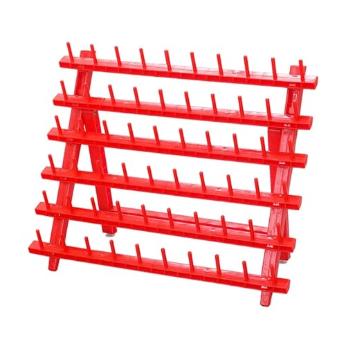 LIZHAYG NäHgarn Aufbewahrung Nähgarnhalter, Garnrollenhalter, tragbares Regal, Garnrollenständer, Garnrollenständer for Stickbastler, Schmuckschneider(Red) von LIZHAYG