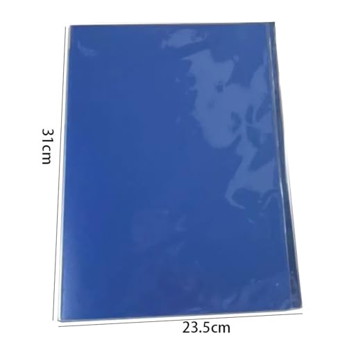 Ringbuch 2 STÜCKE A4 Verdicktes Informationsbuch Loseblattordner Transparentes Datenbuch Testpapier Notenblatt Datei Dokument Organizer Clip Tasche(Dark blue 20 Pages) von LIZHAYG