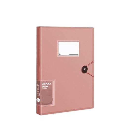 Ringbuch 2 stücke Lagerung Ordner Aktentasche Quittungshalter Stationäre Papier Organizer Loseblattbinder A4 Datei Ordner Dokumente Clip(Red) von LIZHAYG