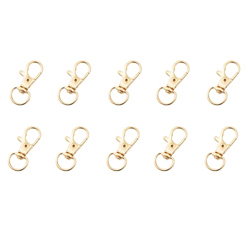10 x Klauenverschlüsse, Schlüsselband-Haken für Schlüsselanhänger, Schmuck, Handwerk, Halsketten, 31, 34, 36, 37 mm von LIbgiubhy