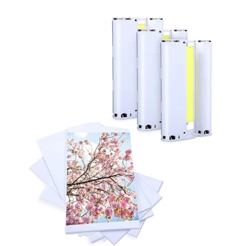 3PCS Tinten Patronen 108 Blätter Photopapier Druckerzubehör Für CP1300 CP1200 CP1000 CP910 CP810 CP800 CP710 von LIbgiubhy