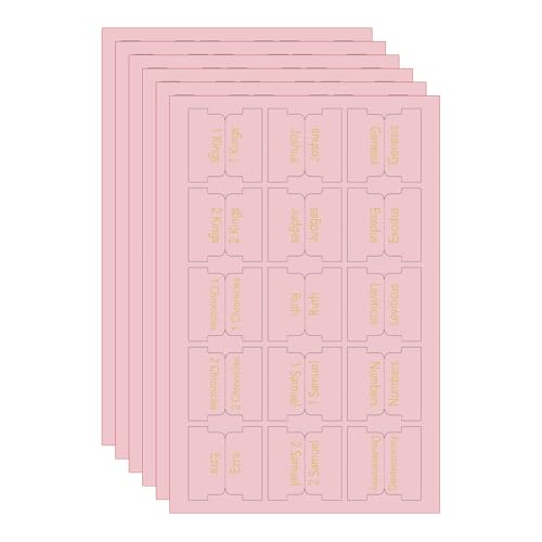 6 Blatt Laminierte Bibel Tabs Große Druckaufkleber Leicht Lesbare Bibel Journaling Tabs Christliches Geschenk Für Frauen von LIbgiubhy