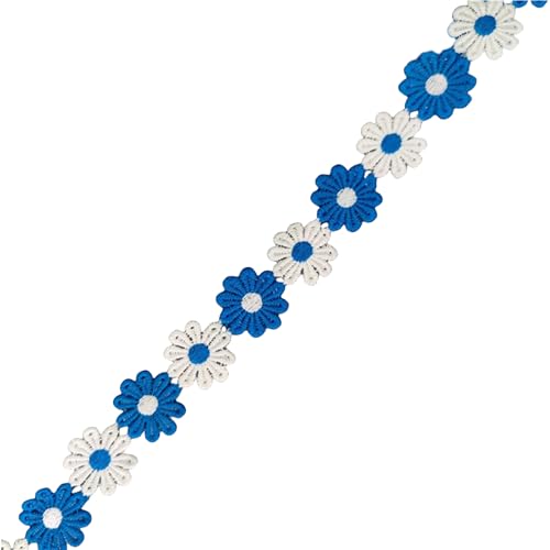 Blumen Spitzenband 15 Yards 25 Mm Breit Bestickter Spitzenbesatz Nähband Für Hochzeitskleid Kleidung Verzierung von LIbgiubhy