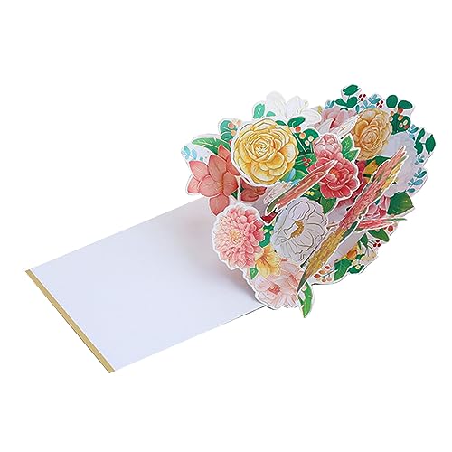 Elegante Blumenkarte, exquisite Blumen, Karte, Geburtstagskarte, handgefertigt, Geschenk für Freundin, Ehefrau von LIbgiubhy