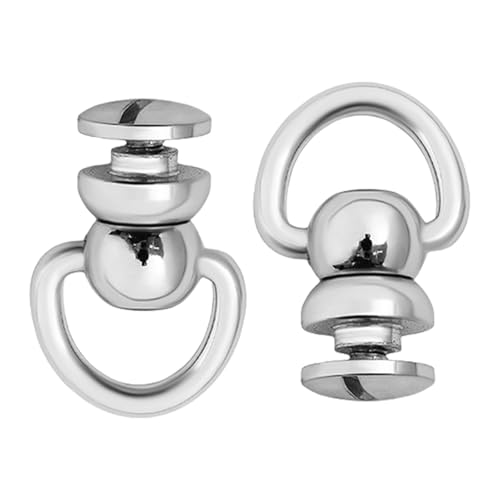 LIbgiubhy Metallnieten, D-Ringe, Nieten, Ersatz für Ledertaschen, Gürtel, Halsbänder, Basteln, 2 Stück LIbgiubhy Metallnieten, D-Ringe, Nieten, Ersatz für Ledertaschen, Gürtel, Halsbänder, Basteln, 2 Stück von LIbgiubhy