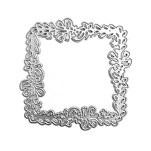 Metall-Stanzformen mit quadratischem Rahmen, Karbonstahl, Schablone, Scrapbooking für Karten von LIbgiubhy