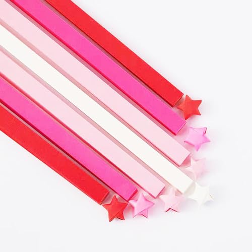 1350 Stück Origami Glücksstern Papierstreifen Pastell Stern Faltpapierstreifen Origami Stern Streifen Doppelseitiges DIY Papier für DIY Kunst Handwerk Schule Unterrichtsbedarf von LJJCSFF