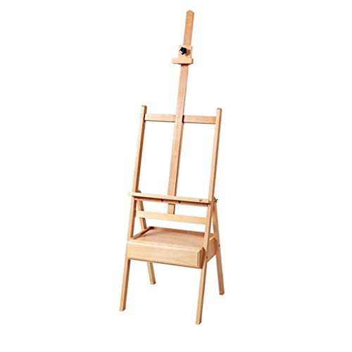 LJQZFWXX Künstler-Staffelei, große Schubladenstaffelei, stabile Holzstaffelei, Staffelei mit Hubhöhe 150–192 cm (A 43 x 43,5 x 192 cm) (A 43 x 43,5 x 192 cm) von LJQZFWXX