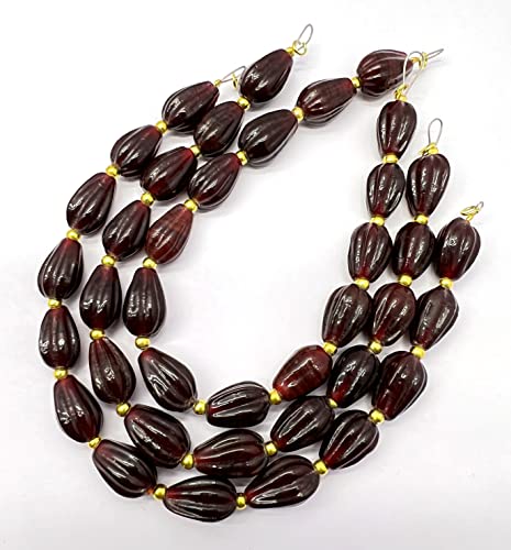 1 Strand Hessonite Garnet Quartz 13 Pieces Approx Beads Size 14x8mm Shape Strait Drop Cut Carvin Making, Beading & Craft Supplies 7$ST03D102 von LKBEADS