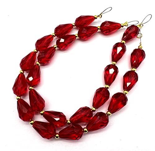 1 Strand Red Garnet Quartz 12 Pieces Approx Beads Size 14x9mm Shape Strait Drop Cut Faceted Making, Beading & Craft Supplies 7$ST03D122 von LKBEADS