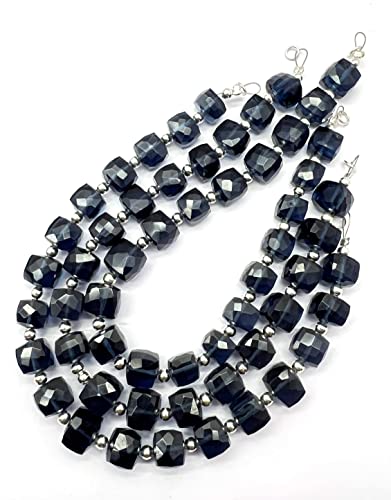 8 Inch 1 Strand London Blue Topaz Quartz 19-22 pieces approx Beads Size 6-10mm Shape Box Cut Faceted Making, Beading & Craft Supplies B0BNIWA12 von LKBEADS